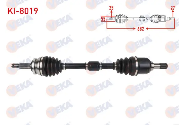 Komple Aks Sol Ön Uzunluk 682mm Kia Stonıc 1.0 T-GDI 7 Dct 2017 -