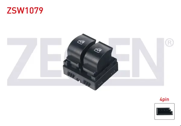 Cam Açma Anahtarı Çiftli Kırmızı Işık 4 Pin Fiat Linea 2007 -