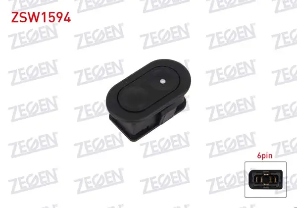 Cam Açma Anahtarı Tekli 6 Pin Opel Corsa B 1993-2000