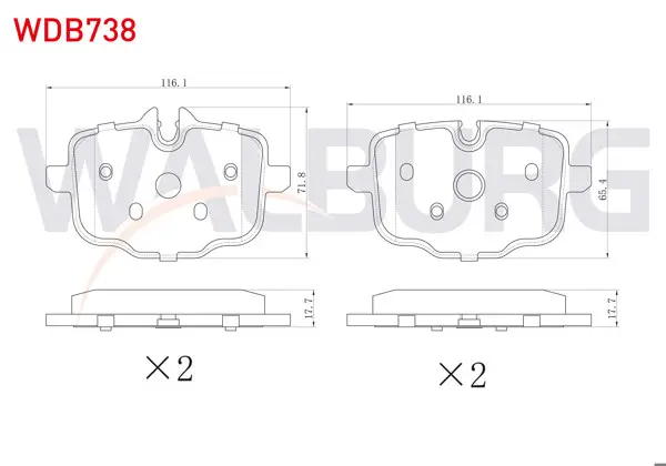 Fren Balata Arka BMW 5 Serisi (F10) 535 D 2010 -