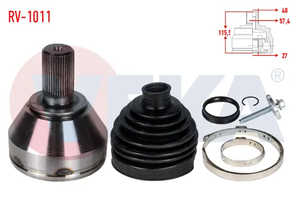 Aks Kafası Sol-Sağ On Dıs Land Rover Freelander II (Fa) 2.2 Td4 40X27x57,5 Uzunluk 115,5 mm 2006-2014