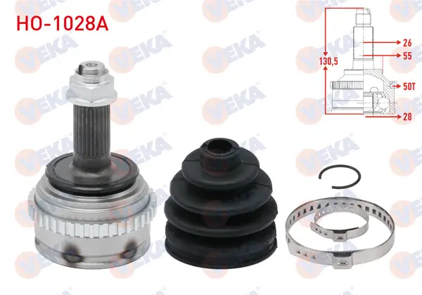 Aks Kafası Sol-Sağ On Dıs Rover 400 (Rt) 414 Si ABS li 43 Dıs 26X22x55 Uzunluk 133,5 mm 1995-2000