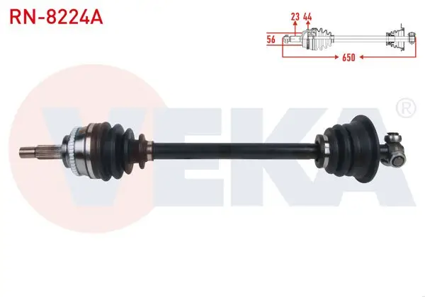 Komple Aks Sol Ön ABS li 44 Dıs Uzunluk 650mm Renault Megane I 1.9 Dtı-2.0İ 1996-2003 / Scenic I 1.6İ 16V-1.9 Dtı-2.0 16V 1999-2003