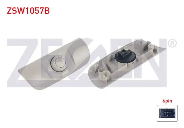 Sunroof Anahtarı Çerçeveli 6 Pin Renault Megane II-Laguna II-Scenic II 2001-2009