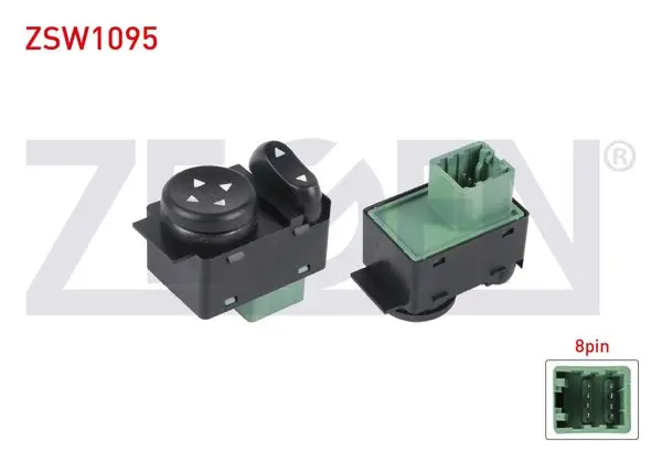 Ayna Ayar Düğmesi 8 Pin Fiat Linea-Doblo 2001-/ Albea-Palio-Marea-Brava 1995-2007
