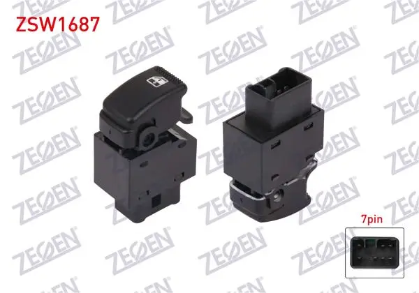 Cam Açma Anahtarı Tekli 7 Pin Hyundai Getz 2005-2010