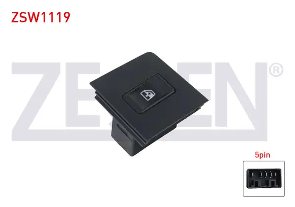 Cam Açma Anahtarı Tekli 5 Pin Fiat Uno 70 1994-2000