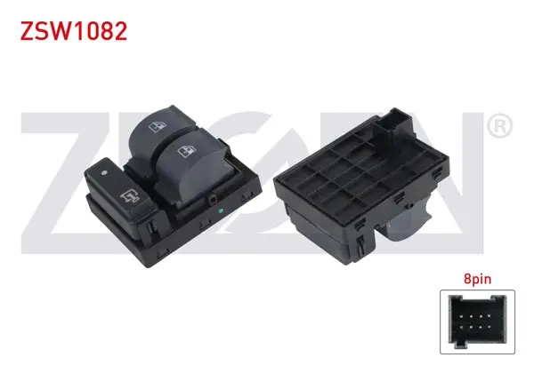 Cam Açma Anahtarı Çiftli Turuncu Işık 8 Pin Fiat Doblo 2010-/ Ducato-Boxer III-Jumper III 2006-2014