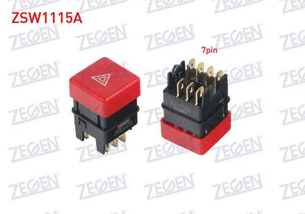 Flaşör Anahtarı Kare 7 Pin Kırmızı Işık Fiat Dogan SLX 1993-2002