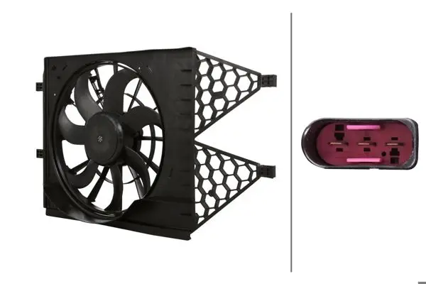 Fan Motoru Davlumbazlı-394 mm 250 80W (7) VW Audi Seat Skoda
