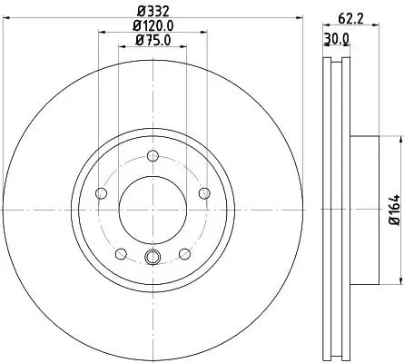 Fren Diski Ön 332mm BMW E70 F15 E71 F16