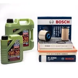 Opel İnsignia A 1.6 Dizel Periyodik Filtre Seti Bosch Filtreli / Liqui Moly 5W30 DPF Molygen New Generation 4+1 LT