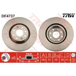 Opel Corsa D- Corsa E Ön Fren Diski Büyük Tip 284 mm