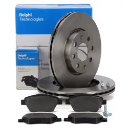 Opel Corsa D 1.2 / 1.4 Benzinli Ön Fren Disk ve Balata Takımı Delphi Marka 2007-2014