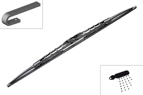 Silecek 700mm 28Inc Universal Cv-Scania / L-P-G-R-T-S Serisi / Volvo / Fh II-Fh16 / Ford Cargo-