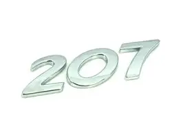 Peugeot 207 2006-2012 Bagaj 207 Yazısı Yansanayi