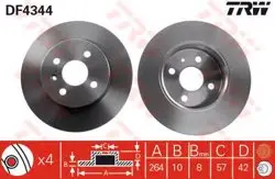 Opel Combo C 4 Bijon Arka Disk Takım