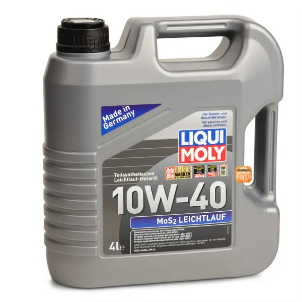 Mos2 10W-40 Kısmi Sentetik Motor Yağı 4 Litre (6948)