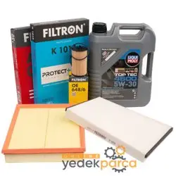 Opel Astra H 1.6 Benzinli (A16XER-Z16XER) Filtron Periyodik Bakım Seti  - Liqui Moly 4600 5W30 5 LT Motor Yağlı 2007-2013