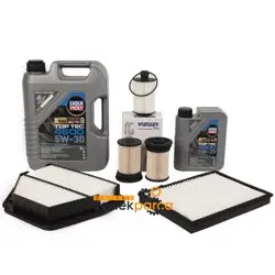 Chevrolet Captiva C140 Dizel Periyodik Bakım Seti (Liqui Moly 4600 6 LT) Motor Yağlı - Mazot Filtresi Uzun Tip