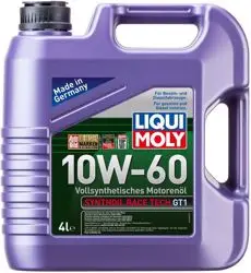 10W-60 Motor Yağı Synthoil Race Tech GT1 4 Litre