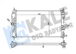 Opel İnsignia 1.4 Benzinli (A14NET-B14NET) Turbo Motor Düz Vites Motor Su Radyatörü