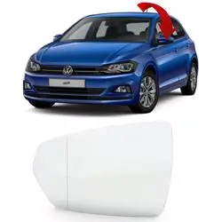 Volkswagen Polo 2018 Model Sonrası Sol (Şoför) Tarafı Ayna Camı