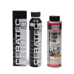 LIQUI MOLY Ceratec Seramik Bazlı Motor Koruma Ve  Engine Flush Plus Motor İçi Temizleyici 300 ml (2657+7181)