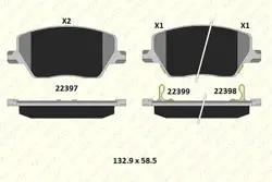 Fiat Egea 2015- 1.3 D 1.4 1.6 Ön Fren Balata Takımı