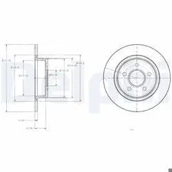 Arka Fren Disk Aynası Connect 1.8 TDCI 02-13 ABS Li