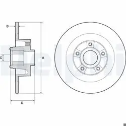Arka Fren Diski Rulmanlı Laguna III Coupe 5 Bijon