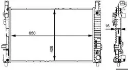 Motor Su Radyatörü W169 04-12 W245 05-11