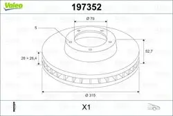 Fren Diski Ön Sol BMW E36 M3 92-00