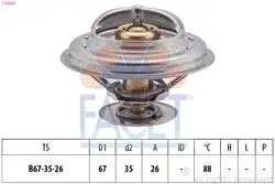 Termostat BMW E36 E30 E34 M50 M52 88°