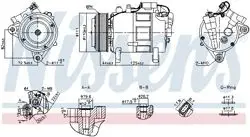 Klima Kompresörü F-40 / 44 / 45 / 46 / 48 F-54 / 55 / 56 / 57 / 60