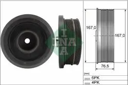 Krank Kasnağı BMW E81 E87 E46 E90 E91 E60 E61 E83 M47 N