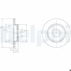 Arka Fren Diski-245×10 5×112 (Audi A4 01-08 Seat Exeo 09-14)
