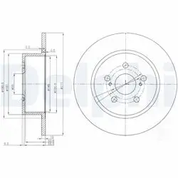 Fren Disk Arka Düz 271-5 (Toyota: Avensis 00-02)