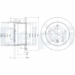 Arka Fren Diski-258×12 5×130 (VW Lt 97-07 Mercedes Sprinter 95-06)