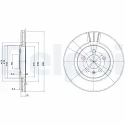 Ön Fren Diski-280×22 5×100 (VW Golf 92-96 Passat 92-97 Seat Toledo 92-99)
