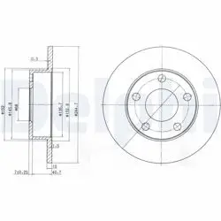 Arka Fren Diski-245×10 5×112 (VW Passat 00-05 Audi A4 95-01)