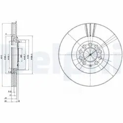 Fren Diski Ön Havalı 312 mm VW Golf 99-06 Polo 06-09 Audi A3 99-03 Seat Leon 99-06