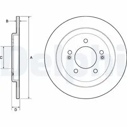 Fren Disk Arka (Hyundai: i30 1.6 CRDI 2011-2017 Hyundai: i30 1.6 GDI 2011-2017 Hyundai: i30