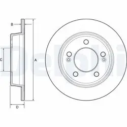 Disk Fren Arka Düz (262-5) (Kia: Cerato 13-Soul 14-Ceed 12-Hyundai: i30 12 -)