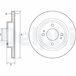 Fren Diski Ön Mitsubishi Mırage Space Star 12- Space Star 1.2 2020- Attrage 13- 251×4