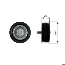 V Kayış Gergi Rulmanı Mercedes M278-157-152 / W218-212-166-292-221-222-217-216-R231