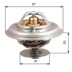 Termostat 87°C (VW: Passat 2.5 TDI 2.8 96-05 / Audi: 2.4 2.6 2.8 2.5 TDI A4 97-00 A6 94-05)