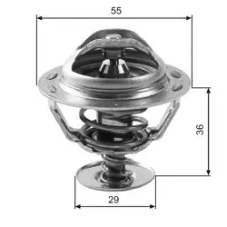 Termostat 83 C (Peugeot: 206 / 307 / 406 / Partner 1.9D 2.0 HDI)