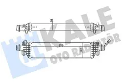Turbo Radyatörü Intercooler Brazing (Opel Mokka 1.6 CDTI / 1.7 Dtı 13= / Chevrolet Trax 1.6 1.7Cdtı 13 -)