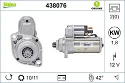 Marş Motoru 12V 11 Dıs 2.0 KW Audi A3 1.9 TDI 96-01 / Skoda Octavia 1.9 TDI 96-04 / VW Bora 1.9 TDI 98-05